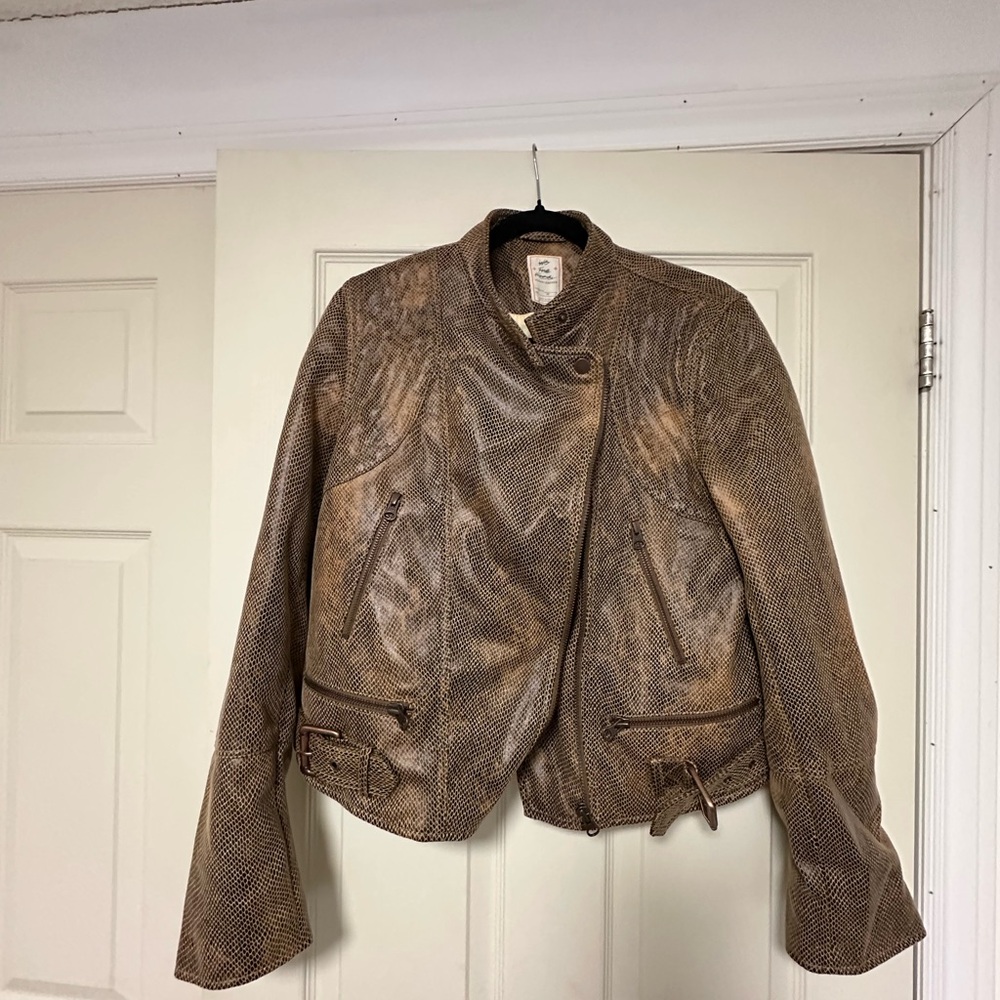 Brown Leather Women's Jacket